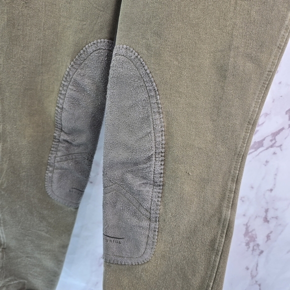 Platinum Breeches Womens 28 Riding Pants Brown Tan Seat Equestrian Jodhpurs JPC - Picture 9 of 13